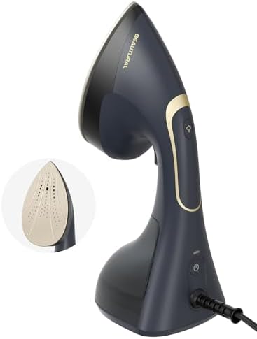 Steamer for Clothes, Handheld 2-in-1 Steam & Iron, 1200W, Navy